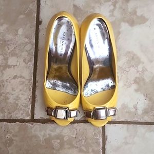 Karen Millen Yellow Patent Heels